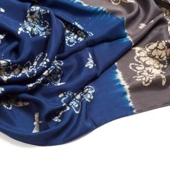 Studio Variously Accessories Oraa Black Silk Scarf