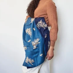 Studio Variously Oraa Indigo Silk Scarf 9 Studio Variously Oraa Indigo Silk Scarf