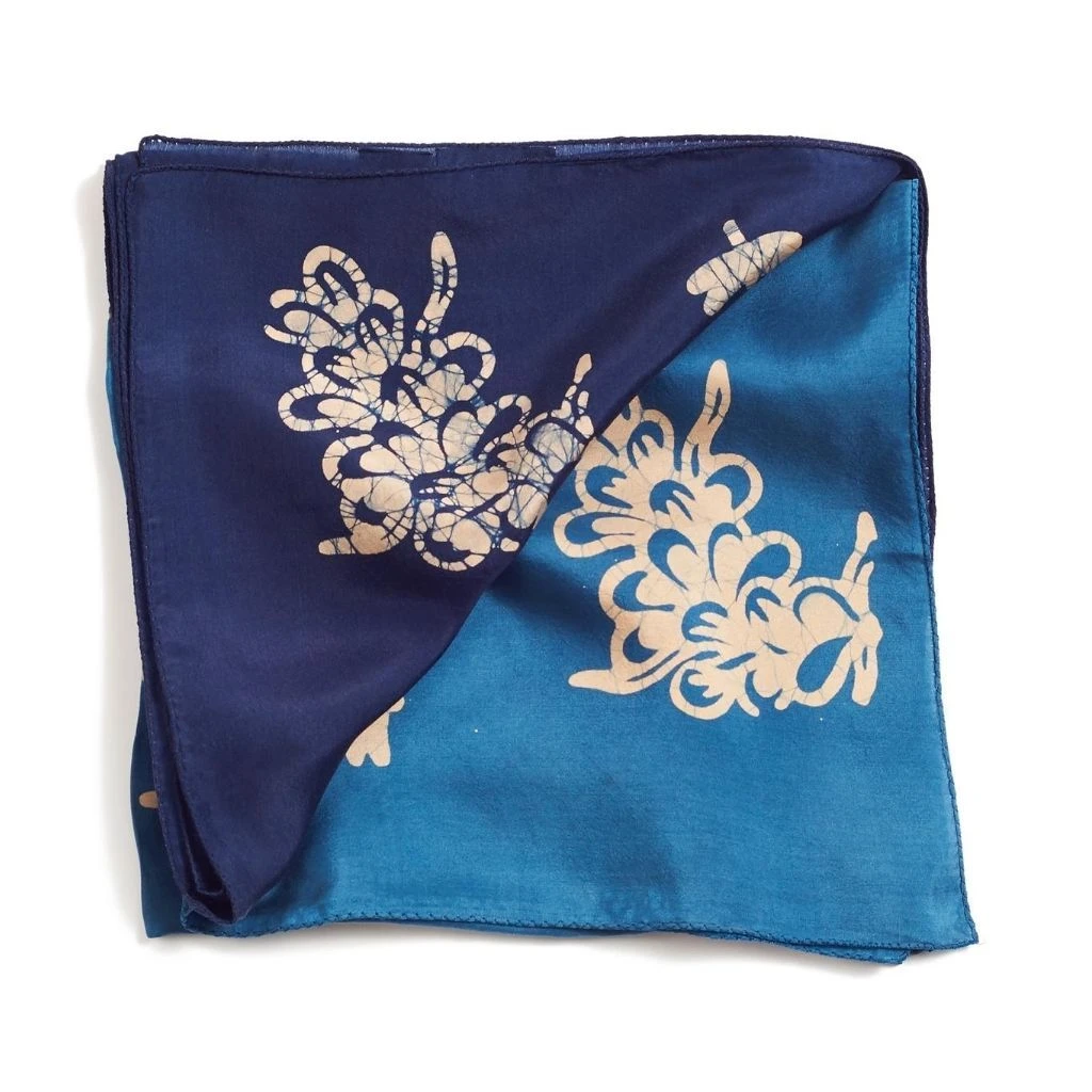 Studio Variously Oraa Indigo Silk Scarf 3 Studio Variously Oraa Indigo Silk Scarf
