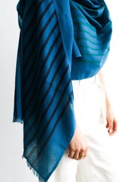 Studio Variously Peacock Melos Merino Scarf Accessories