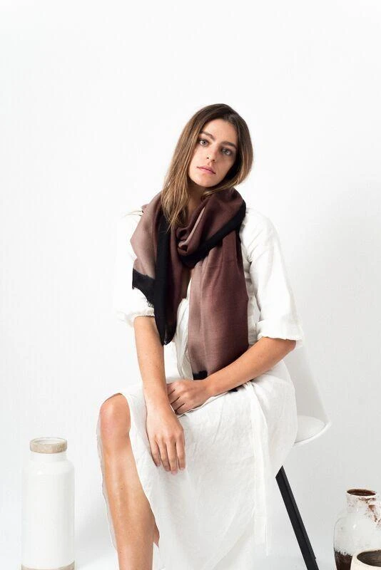 Studio Variously Accessories Umbra Mink Cashmere Scarf 7 Studio Variously Accessories Umbra Mink Cashmere Scarf