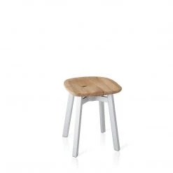 Emeco Su Small Stool - Aluminum Frame