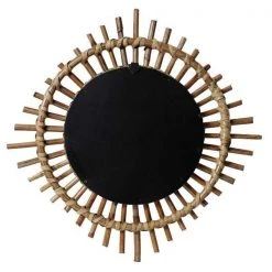 Casa Amarosa Sun Spike Rattan Mirror 8 Casa Amarosa Sun Spike Rattan Mirror