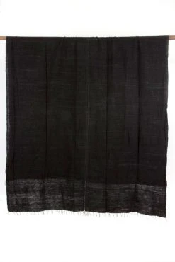 Swahili African Modern Black Gabi Tablecloth Or Throw Home Goods