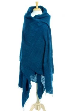 Swahili African Modern Indigo Gabi Tablecloth Or Throw