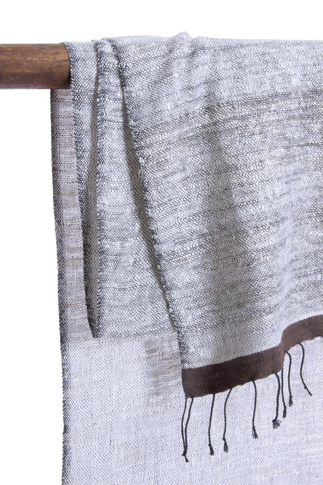 Swahili African Modern Ethiopian Stella Shawl - Gray Accessories 6 Swahili African Modern Ethiopian Stella Shawl - Gray Accessories