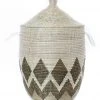 Swahili African Modern Medium Gem Border Laundry Hamper Basket Home Goods 2 Swahili African Modern Medium Gem Border Laundry Hamper Basket Home Goods