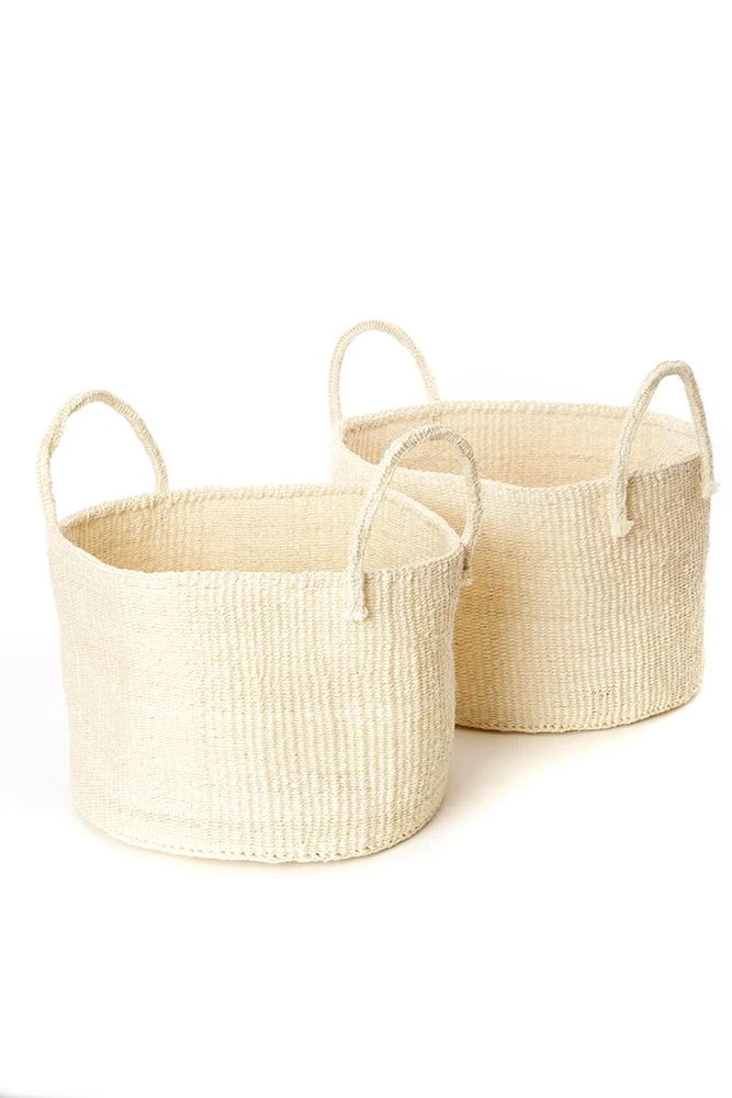 Swahili African Modern Natural Sisal Kamba Floor Basket Home Goods 3 Swahili African Modern Natural Sisal Kamba Floor Basket Home Goods