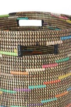 Swahili African Modern Sable Swirl Flat Lid Storage Basket Home Goods 7 Swahili African Modern Sable Swirl Flat Lid Storage Basket Home Goods