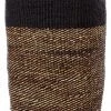 Swahili African Modern Tall Black Sisal And Banana Fiber Twill Basket Home Goods
