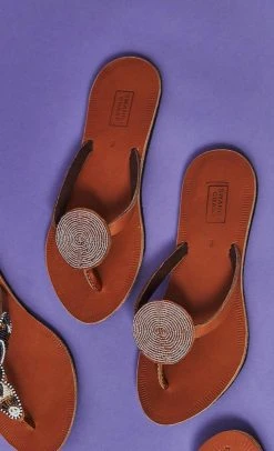 Swahili Coast Design Iris Sandals - Champagne