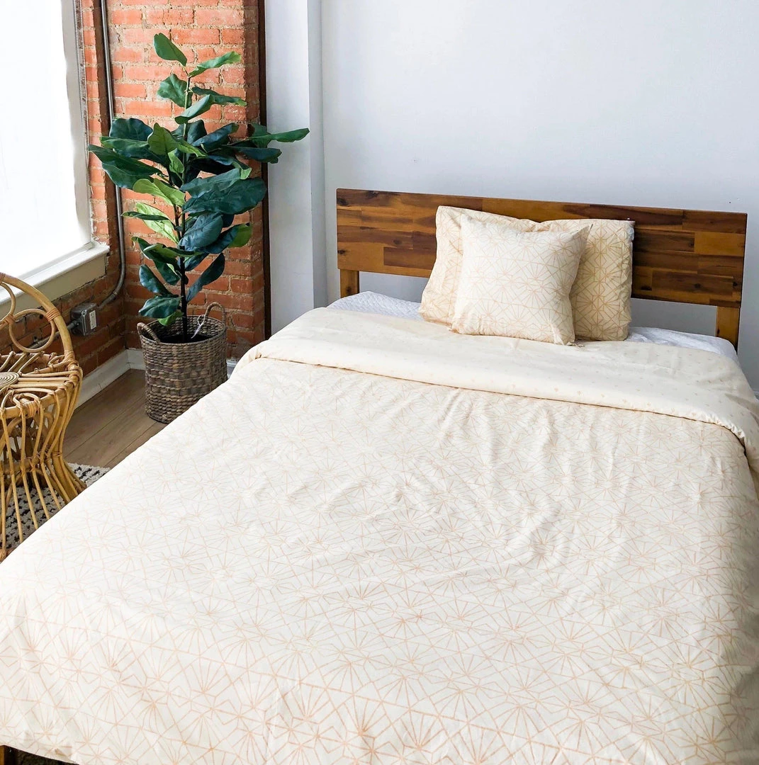 Symbology Art Deco/Baby Cacti Bedding Set - Tan + Cream 3 Symbology Art Deco/Baby Cacti Bedding Set - Tan + Cream