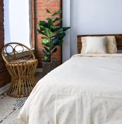 Symbology Best Sellers Reversible Duvet Cover - Cream + Tan