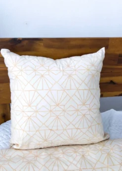 Symbology Reversible Pillowcase - Cream + Tan