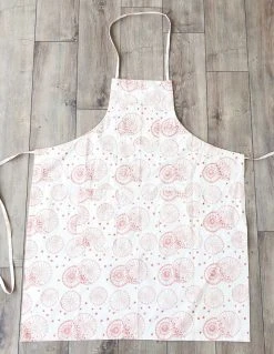 Symbology Dancing Umbrellas + Ginkgo Leaf Reversible Apron Home Goods