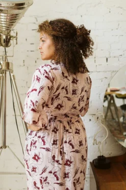 Symbology Hibiscus Flower Wrap - Rose + Berry