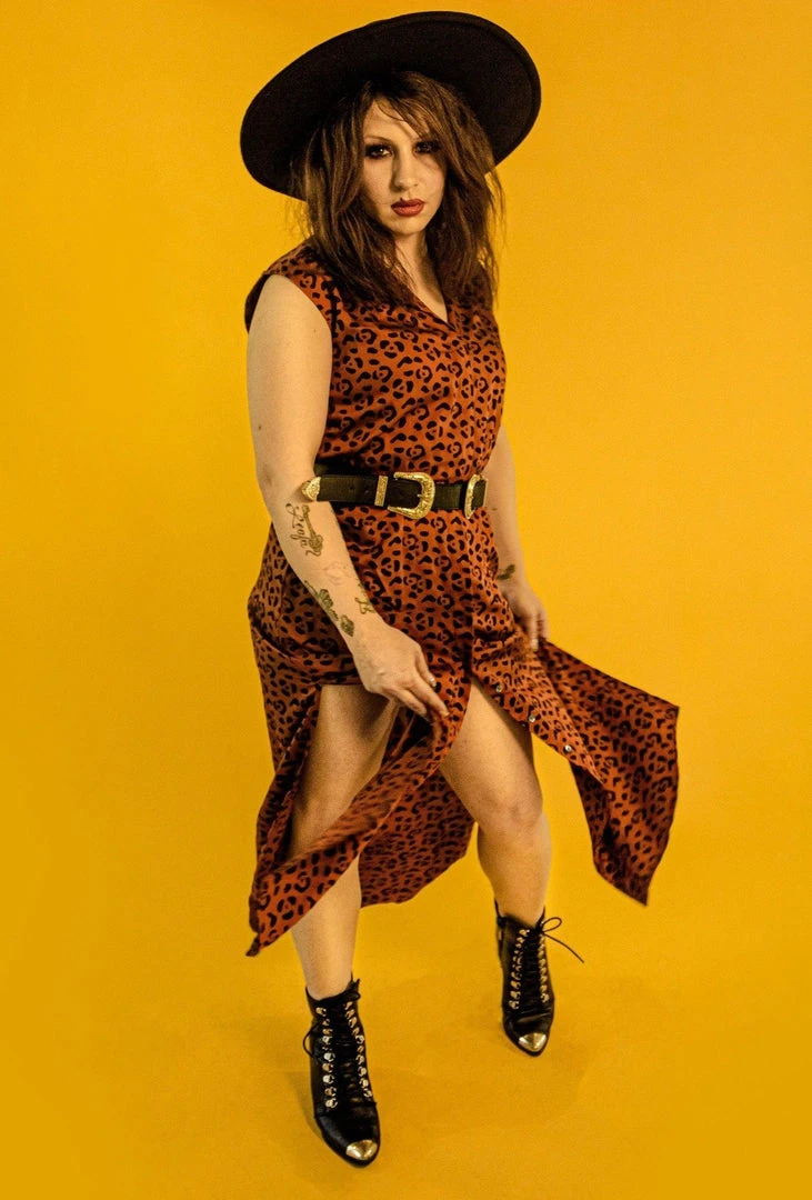 Symbology Leopard Modal Shirtdress - Sierra + Black Sale 7 Symbology Leopard Modal Shirtdress - Sierra + Black Sale