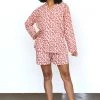 Symbology Best Sellers Leopard Pajama Set - Blush + Berry 2 Symbology Best Sellers Leopard Pajama Set - Blush + Berry