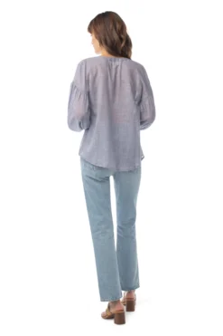 Synergy Organic Clothing Amber Top - Navy Checked Sale 8 Synergy Organic Clothing Amber Top - Navy Checked Sale