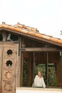 Synergy Organic Clothing Embroidered Amber Top - Tofu White