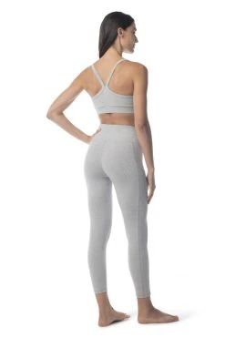 Synergy Organic Clothing Go To Yoga Bra - Heather Gray