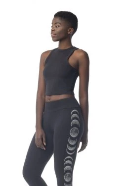 Synergy Organic Clothing Moon Phases Elevate Tank Top - Black 12 Synergy Organic Clothing Moon Phases Elevate Tank Top - Black