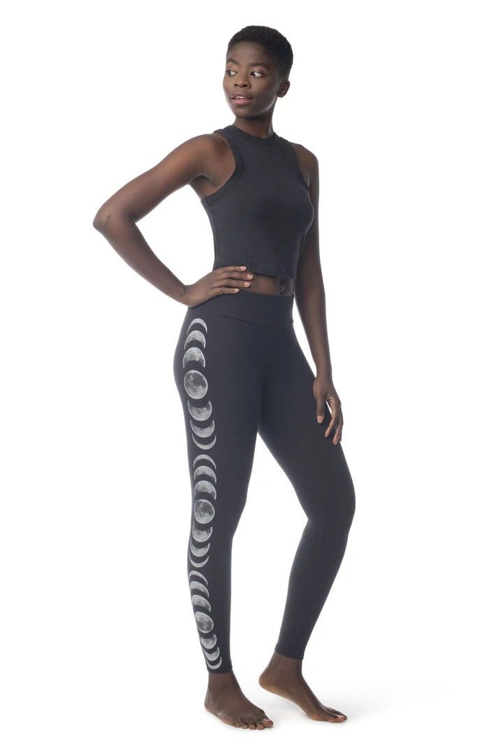 Synergy Organic Clothing Moon Phases Elevate Tank Top - Black 7 Synergy Organic Clothing Moon Phases Elevate Tank Top - Black