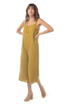 Synergy Organic Clothing Onward Jumpsuit - Ecru Olive