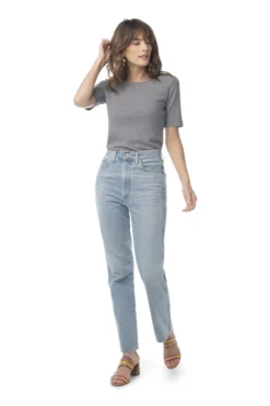 Synergy Organic Clothing Striped Column Tee - Black Sale