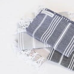 Amante Marketplace Home Goods Teleios Turkish Hand Towel - Navy