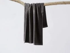 Coyuchi Home Goods Temescal Ribbed Towels - Shadow