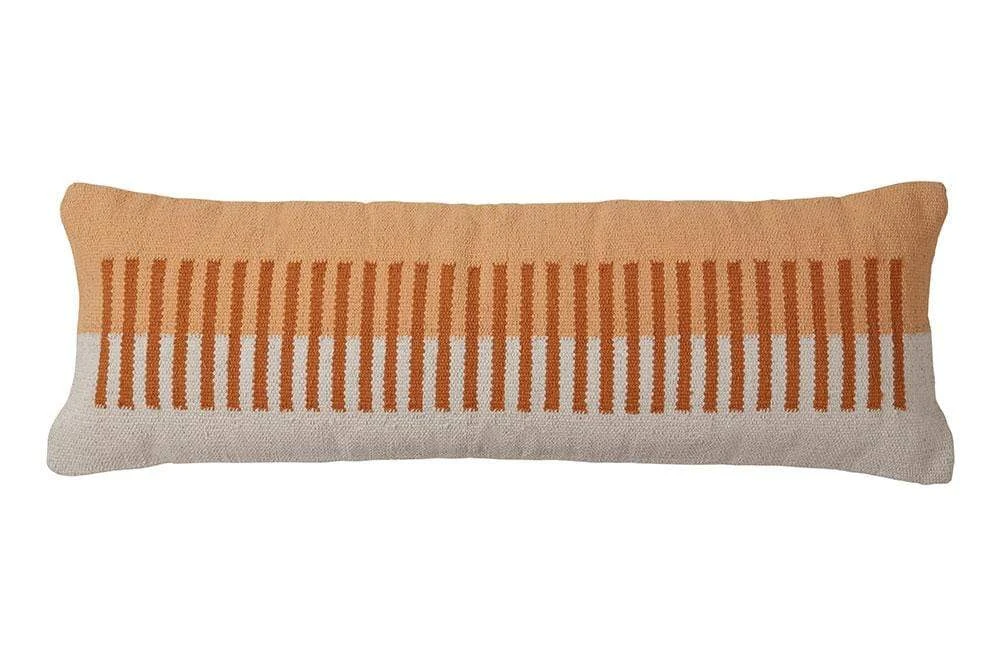 Casa Amarosa Terra Stripe Lumbar Pillow Cover Home Goods 3 Casa Amarosa Terra Stripe Lumbar Pillow Cover Home Goods