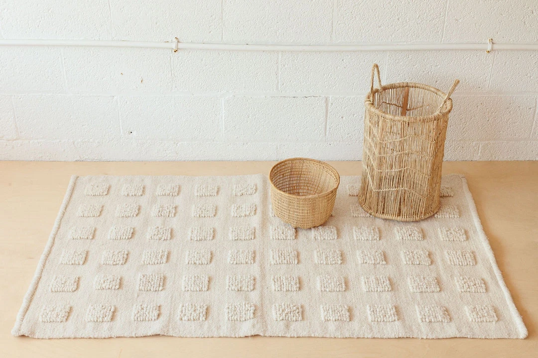 Territory Design Home Goods Cuadro Wool Rug - Cream 4 Territory Design Home Goods Cuadro Wool Rug - Cream