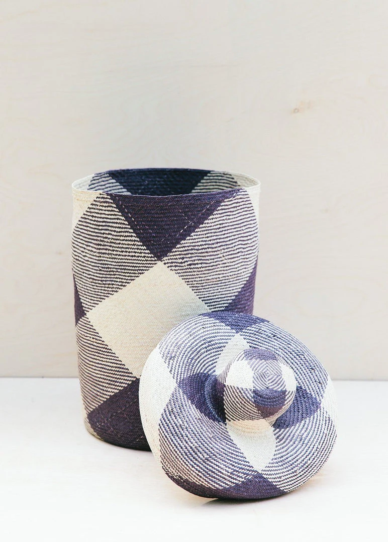 Territory Design Japa Tall Basket - Midnight Home Goods 6 Territory Design Japa Tall Basket - Midnight Home Goods