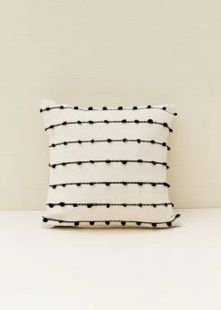 Territory Design Loops Throw Pillow Cover - Black Home Goods