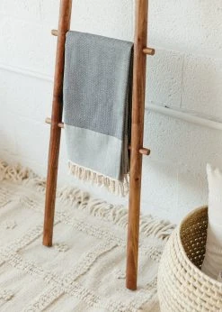 Territory Design Tunisian Beach / Bath Towel - Black Home Goods