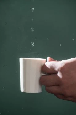 The Bright Angle Porcelain Doubleshot Espresso Cup - Mica Black Home Goods