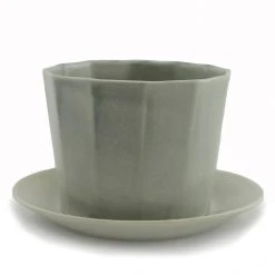 The Bright Angle Native Porcelain Planter - Smoke Gray Home Goods