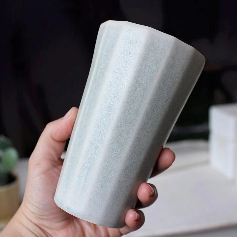 The Bright Angle Porcelain Pint Cup - Smoke Gray 5 The Bright Angle Porcelain Pint Cup - Smoke Gray