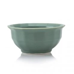 The Bright Angle Kitchen + Dining Porcelain Soup Bowl - Rosemary Green
