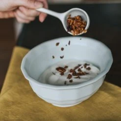 The Bright Angle Porcelain Soup Bowl - Smoke Gray Kitchen + Dining