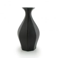 The Bright Angle Table Vase - Mica Black Home Goods