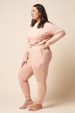 The Standard Stitch Clothing Classic Jogger - Pale Pink