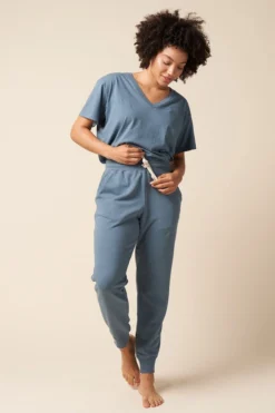 The Standard Stitch Made In USA Classic Jogger - Stone Blue