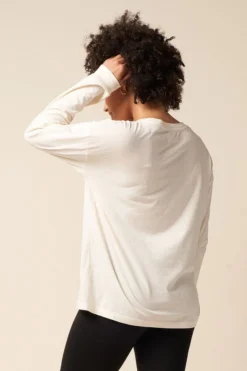 The Standard Stitch Long Sleeve Tee - Bone