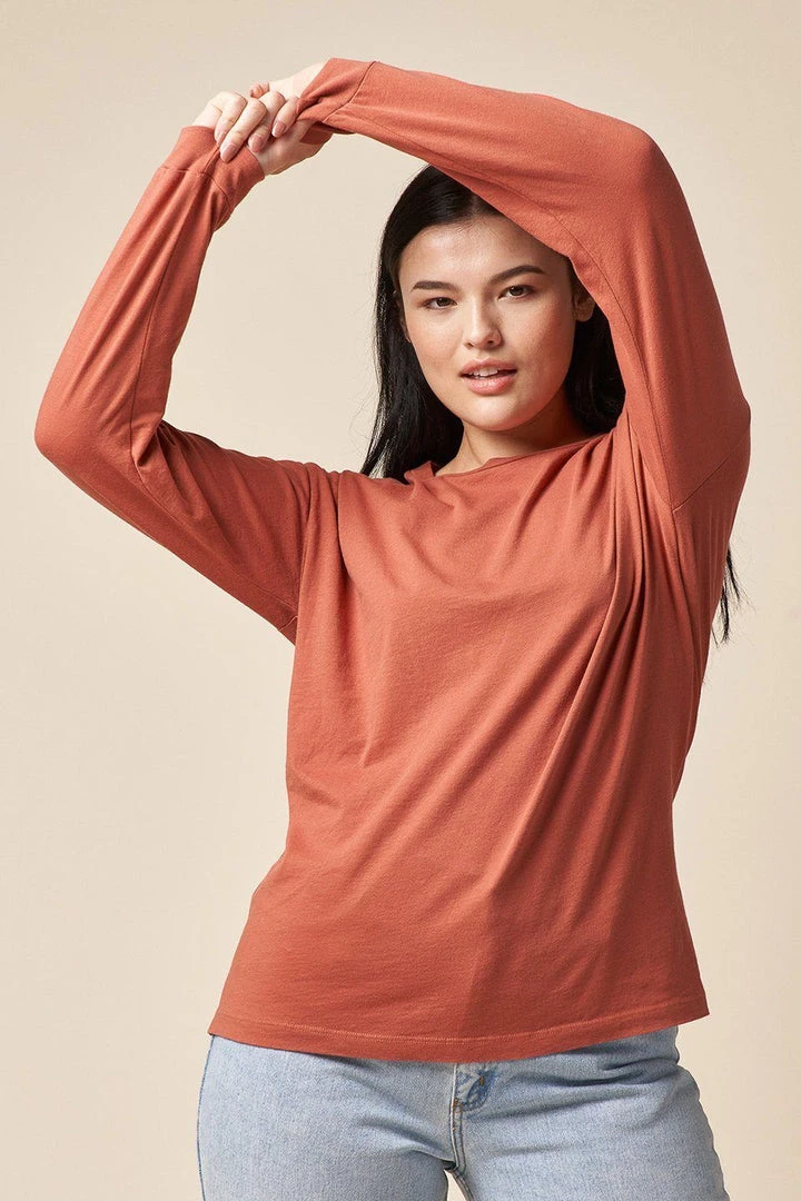 The Standard Stitch Clothing Long Sleeve Tee - Clay 3 The Standard Stitch Clothing Long Sleeve Tee - Clay