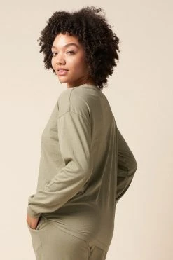 The Standard Stitch Long Sleeve Tee - Sage