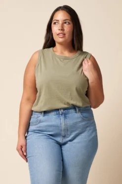 The Standard Stitch Made In USA Vintage Tank - Sage