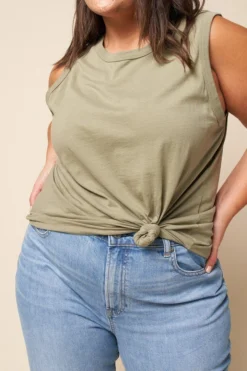 The Standard Stitch Made In USA Vintage Tank - Sage