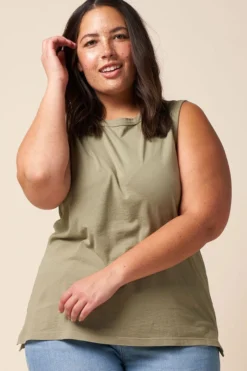 The Standard Stitch Made In USA Vintage Tank - Sage